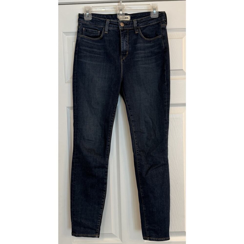 L'agence Jeans Women Sz 28 Margot “Prime Blue Vintage” High Rise Skinny Stretch